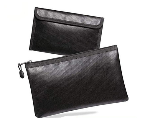 Bolsa ignífuga para documentos – Bolsa de almacenamiento resistente al agua y a altas temperaturas para archivos A4, uso comercial y doméstico, a prueba de humedad y con cierre de cremallera