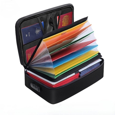 Bolsa ignífuga e impermeable para documentos – Bolsa de almacenamiento segura para dinero y objetos de valor para el hogar y la oficina, organizador de archivos para efectivo, contratos, certificados y documentos importantes