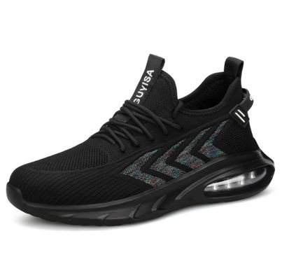 Calzado de seguridad de pie de acero ligero para hombres Respirador resistente a pinchazos y impactos Resistente a olores Resistente a olores Calzado de trabajo para verano