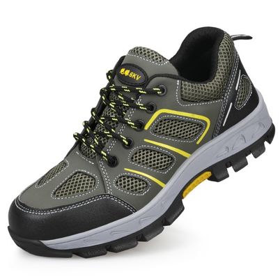 Sapatos de trabajo aislados para hombres para todas las estaciones 6KV aislamiento eléctrico antirrompido resistente a los golpes zapatos de seguridad duraderos con tapa de plástico para los dedos