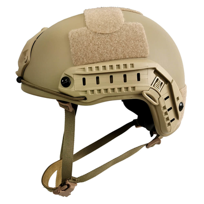 Combate balístico rápido de color caqui del Ejército de los EE. UU. del casco del PE Aramid NIJ IIIA